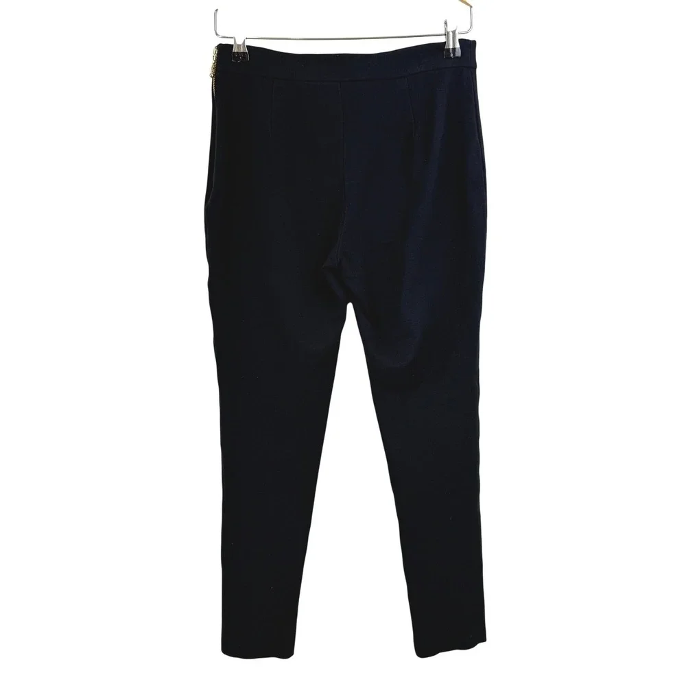 Kate Spade New York EDIE Pants Black WOMEN 4‎ Zipper CIGARETTE SKINNY ANKLE